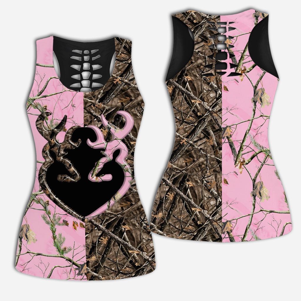 Country Girl - Personalized Hunting Hollow Tank Top and Leggings