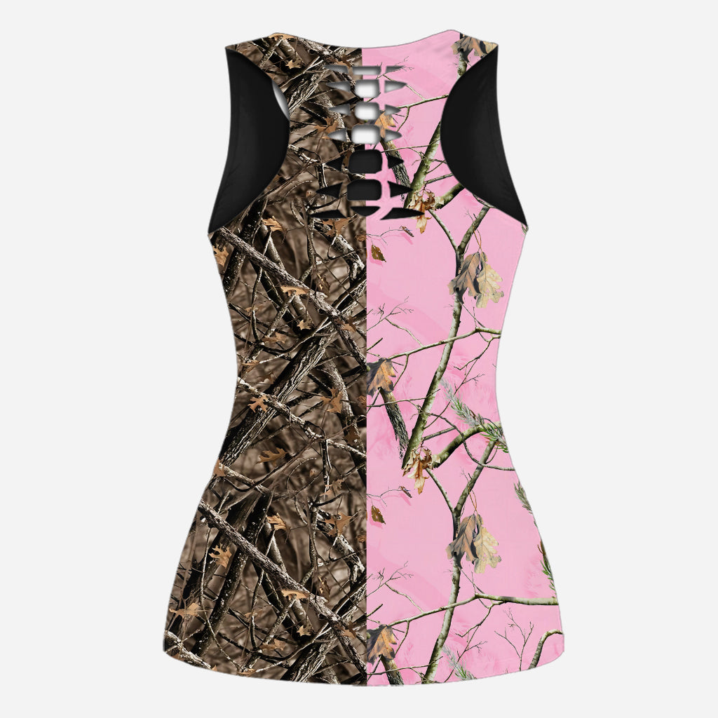 Country Girl - Personalized Hunting Hollow Tank Top and Leggings