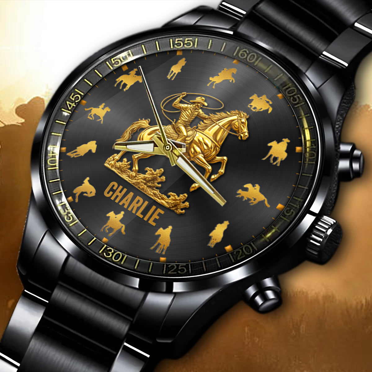 Horse Riding Rodeo - Personalized Horse Hand Watch