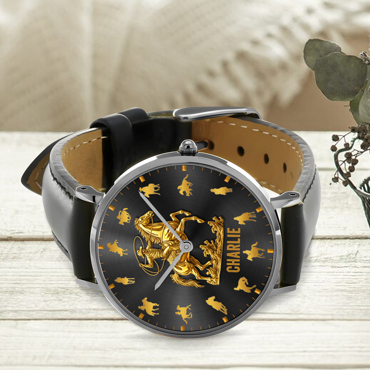 Horse Riding Rodeo - Personalized Horse Hand Watch