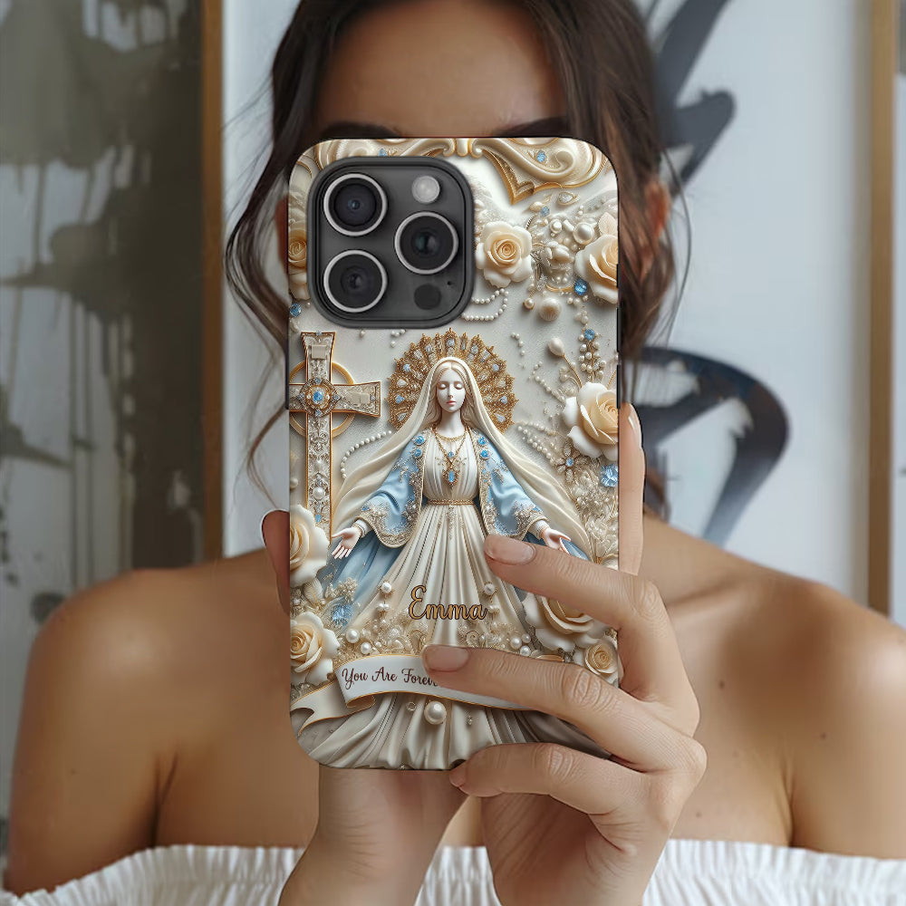 You Are Forever Protected By Mary - Personalized Christian Full Print Phone Case