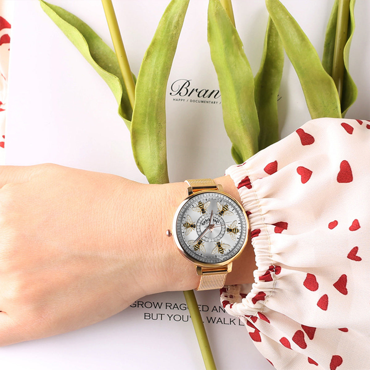 Love Bees - Personalized Bee Women Hand Watch