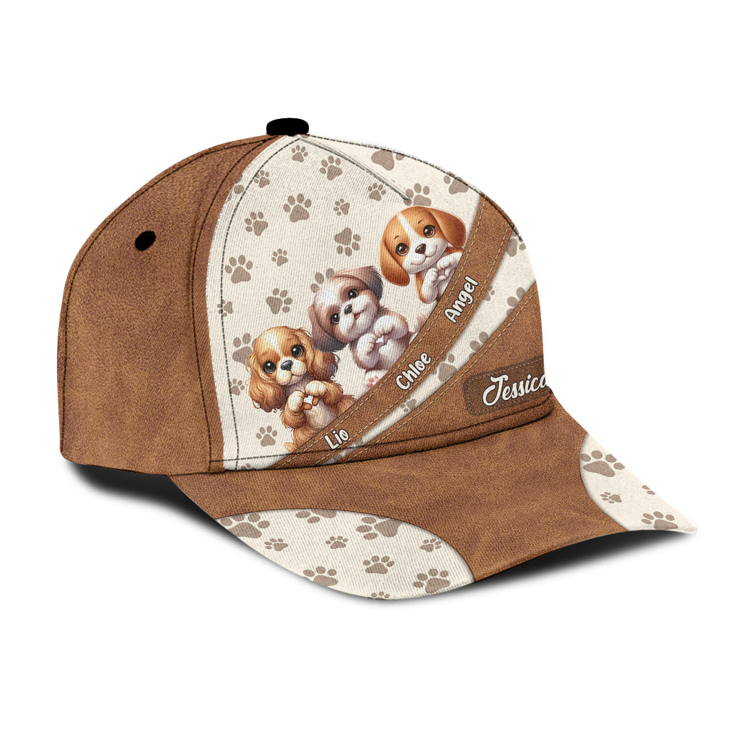 Cute Lovely Dogs - Personalized Dog Classic Cap