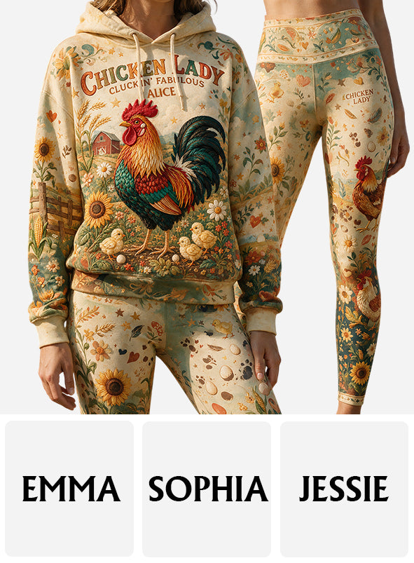 Cluckin' Fabulous - Personalized Chicken Hoodie and Leggings