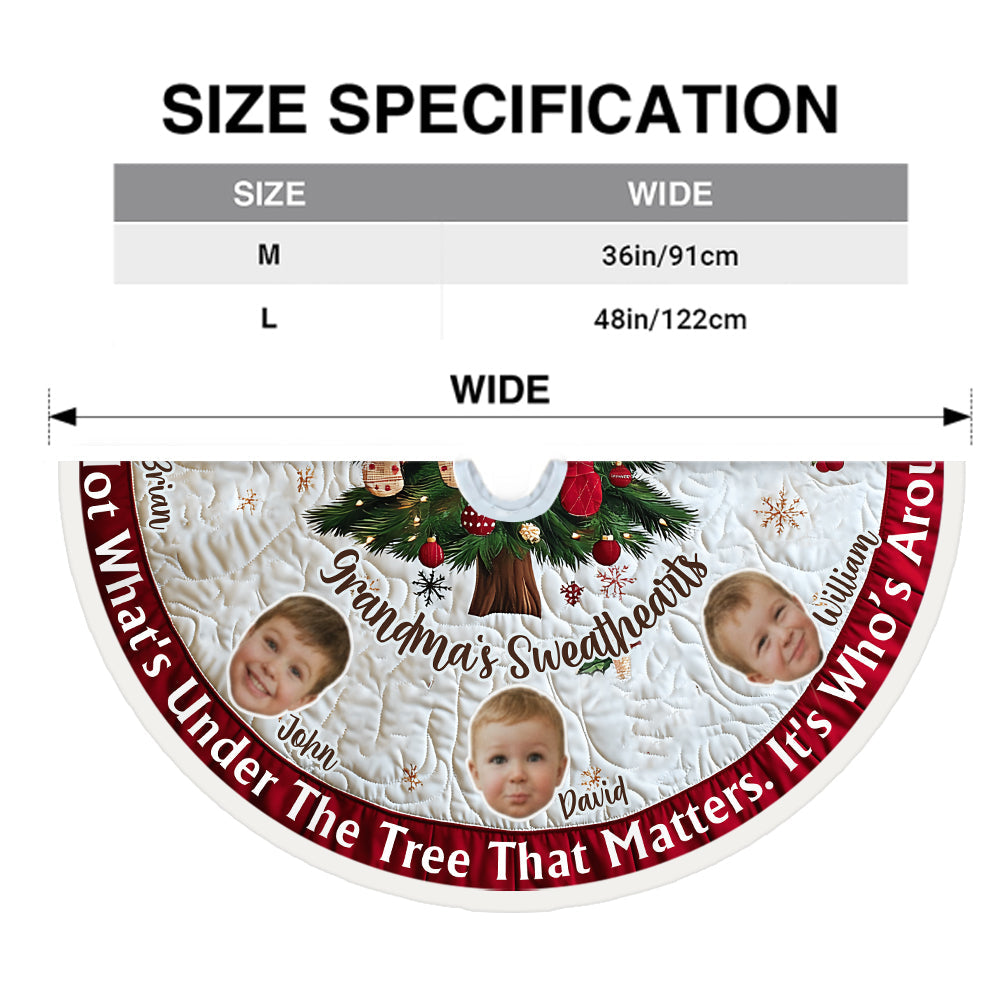 Funny Face Cut-Out Tree Skirt - Personalized Tree Skirt