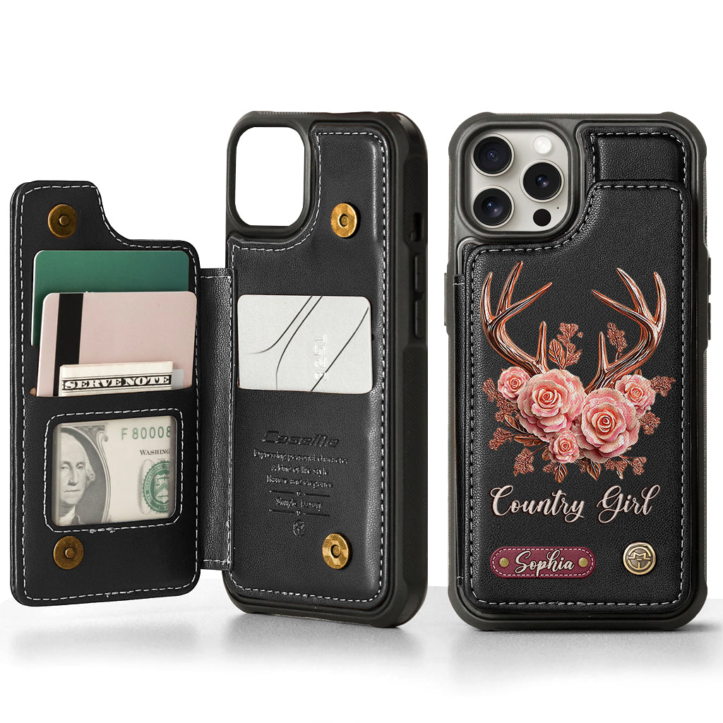 Country Girl - Personalized Hunting Wallet Phone Case