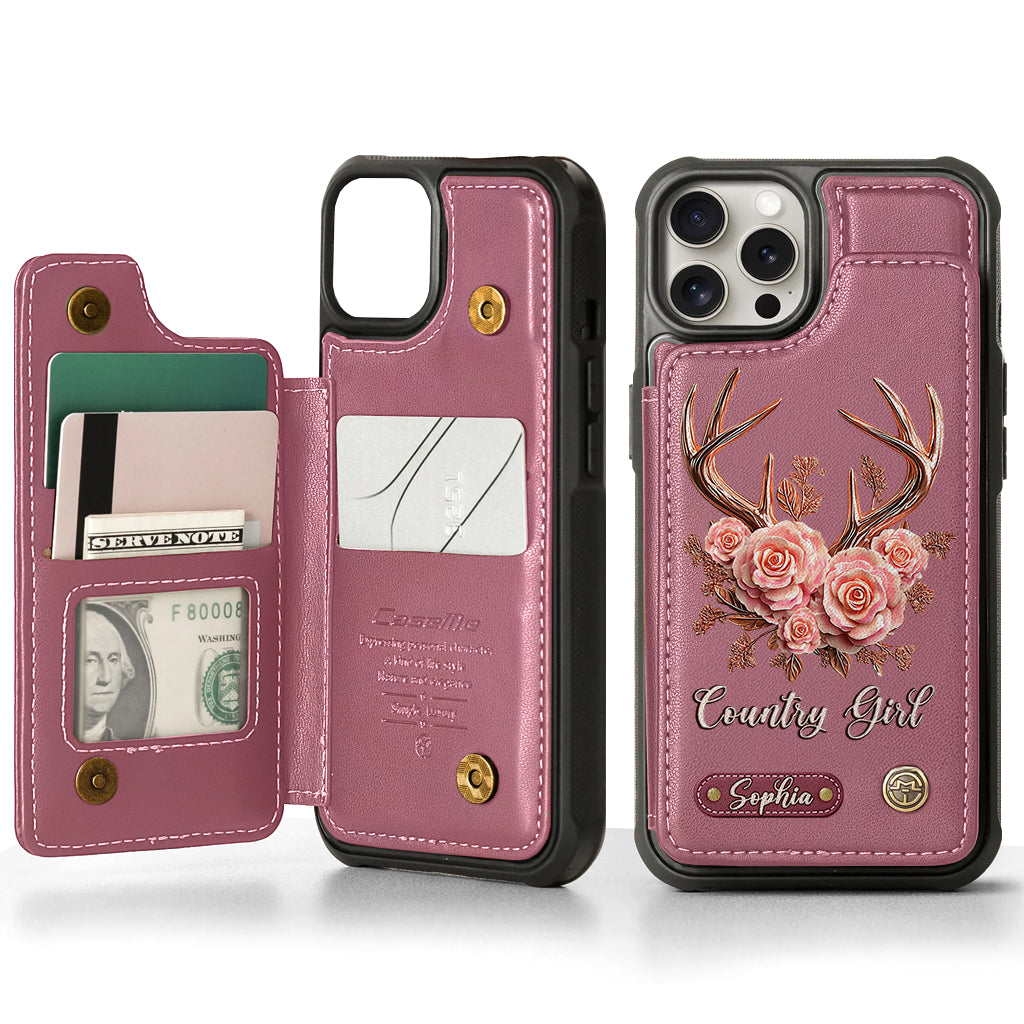 Country Girl - Personalized Hunting Wallet Phone Case