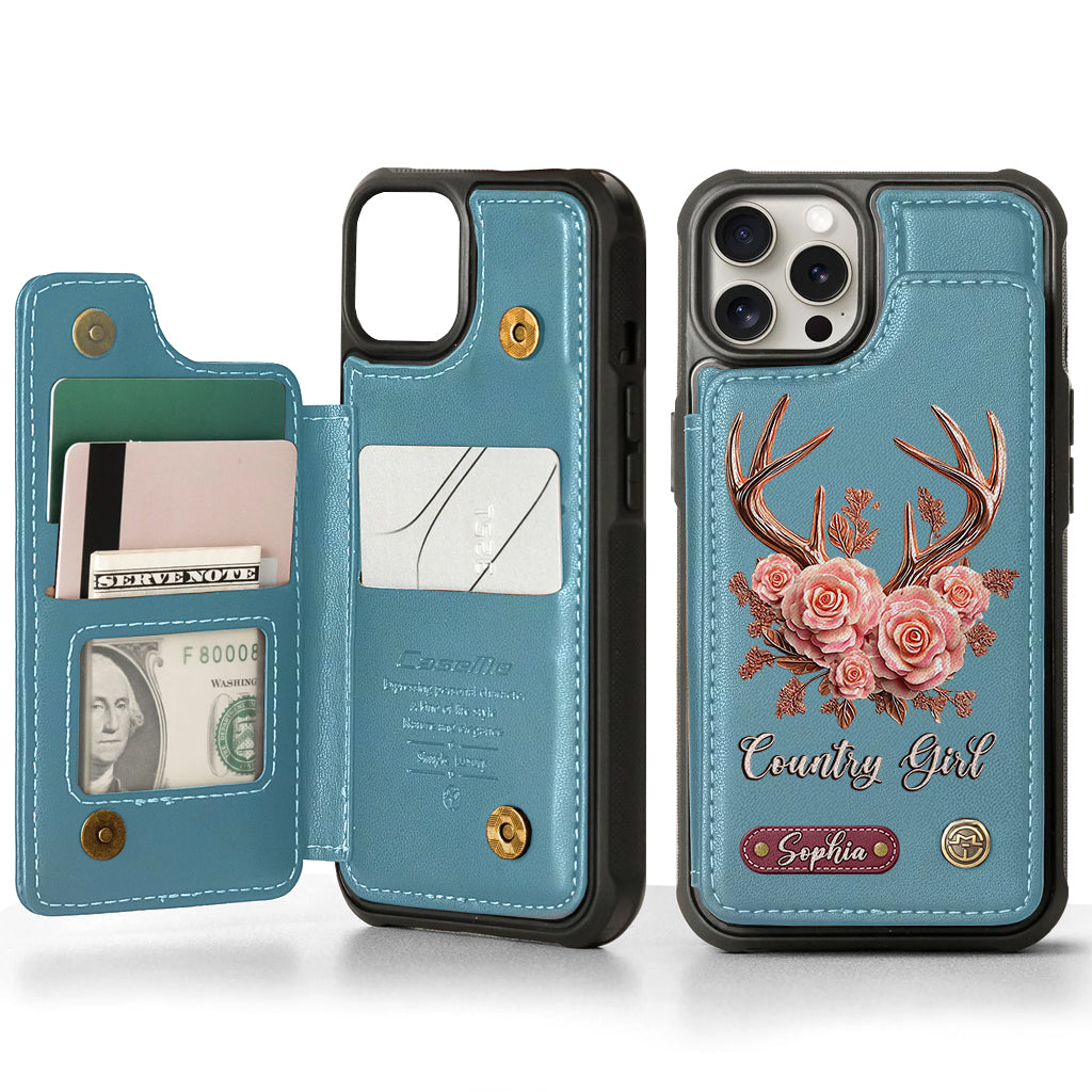 Country Girl - Personalized Hunting Wallet Phone Case