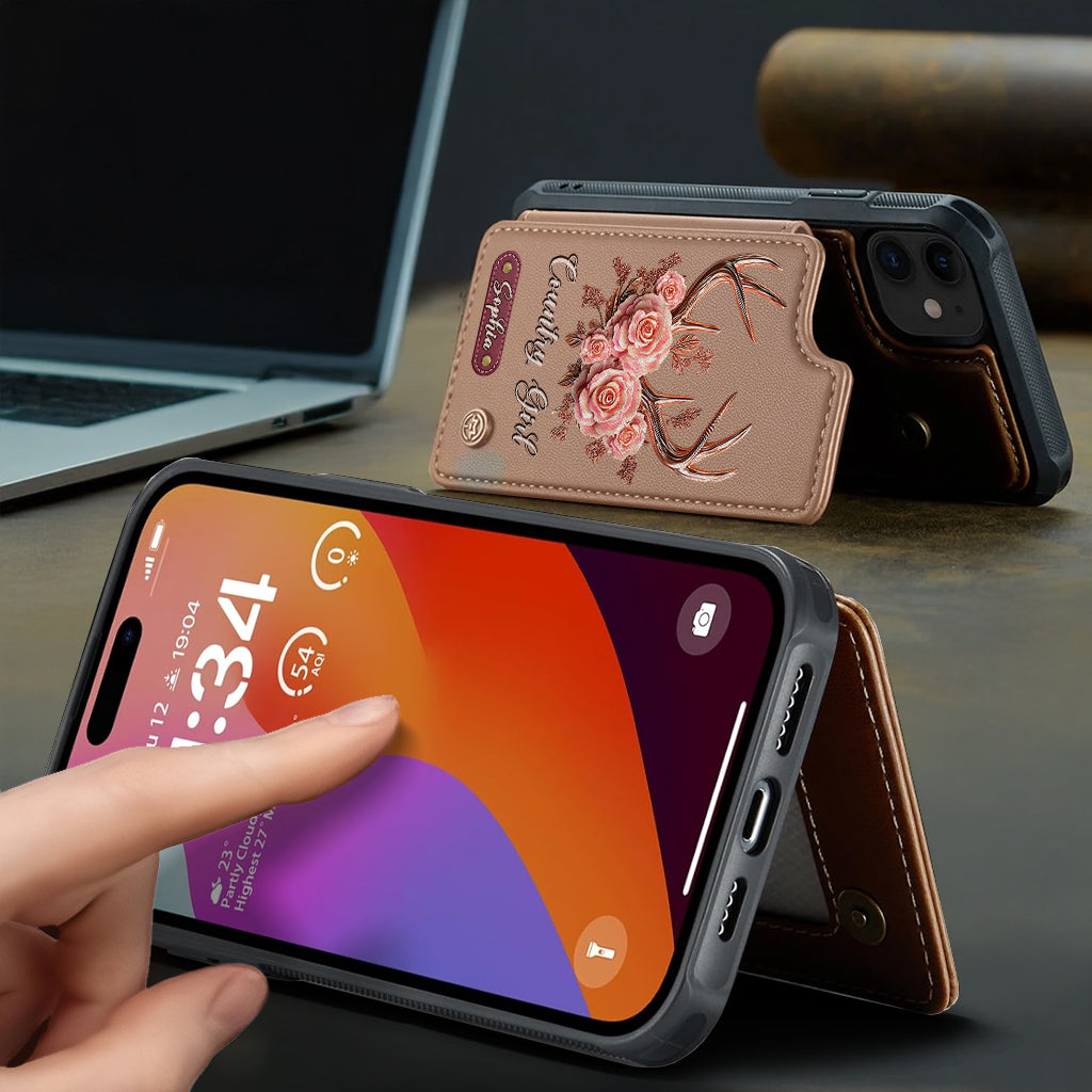 Country Girl - Personalized Hunting Wallet Phone Case