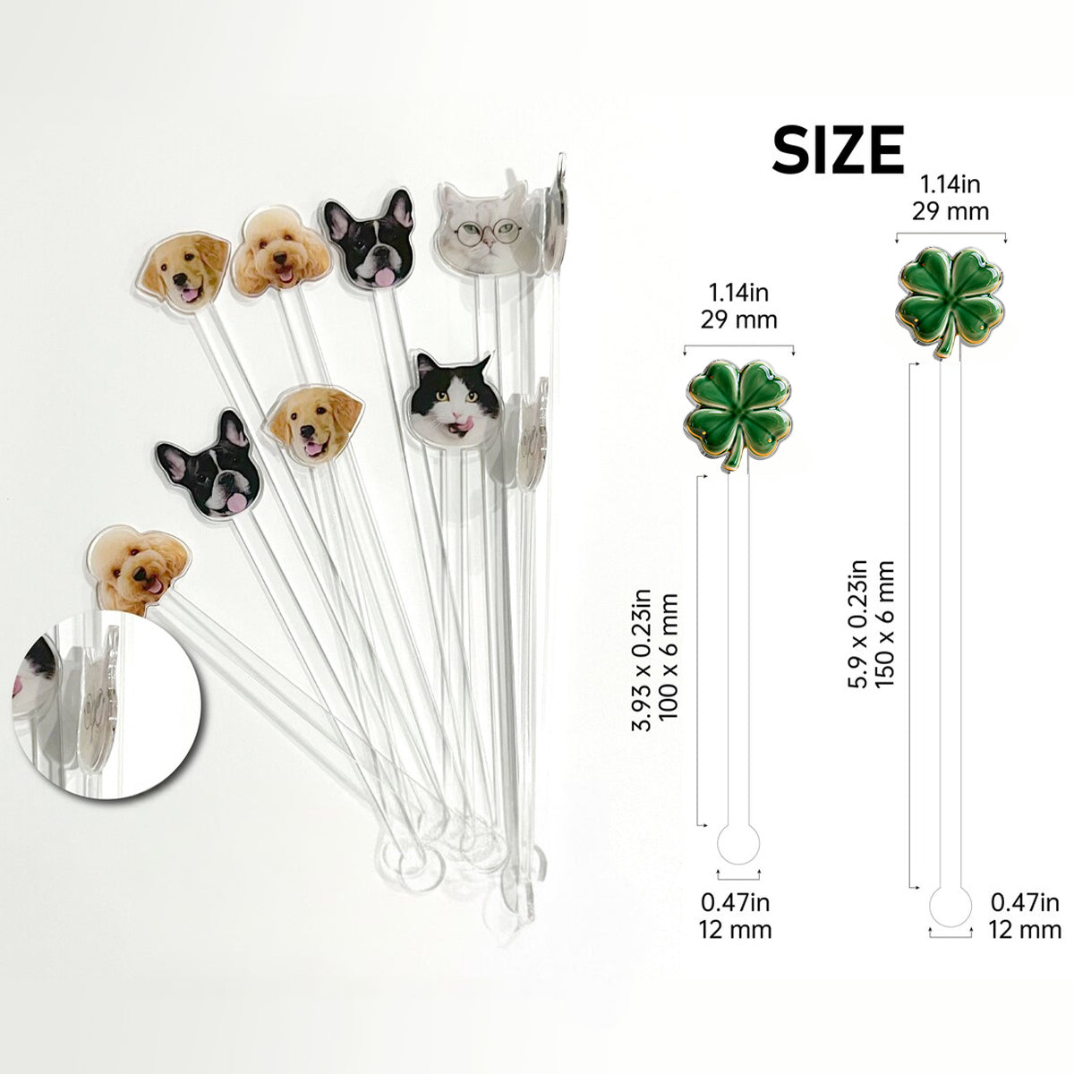 Irish Pub - Personalized Irish Set Accent Mug with Acrylic Stirrers