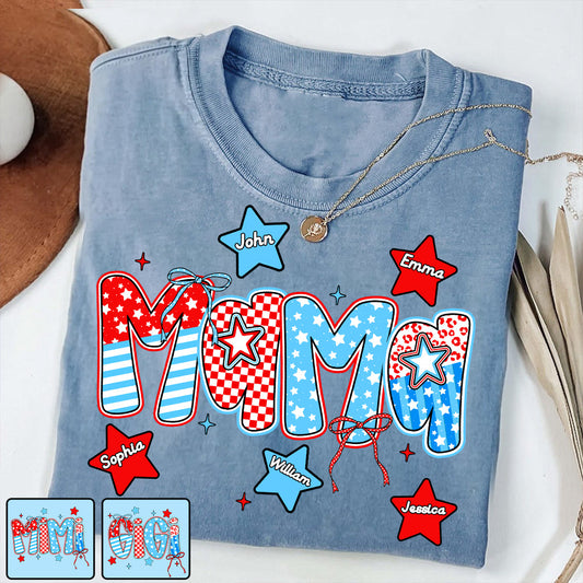 4th of July Mama - Personalized Mother T-shirt And Hoodie