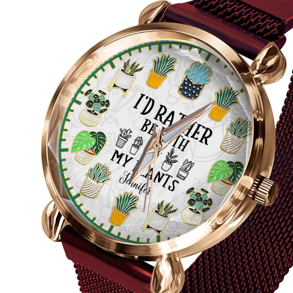Yes I Do Need All These Plants - Personalized Gardening Women Hand Watch
