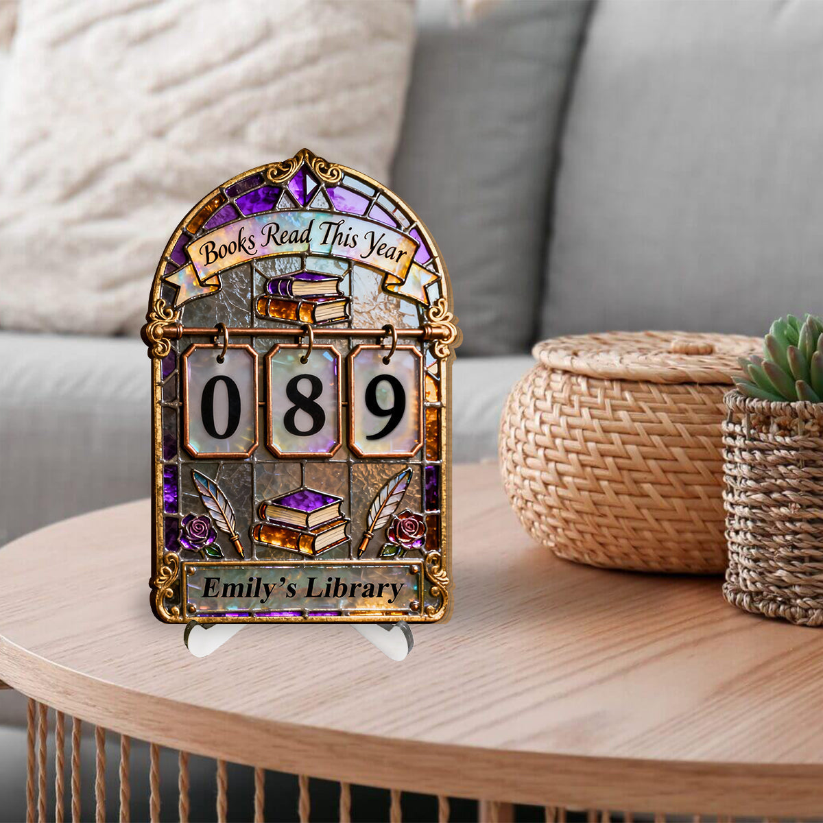 Book Tracker - Personalized Book Interchangeable Plaque