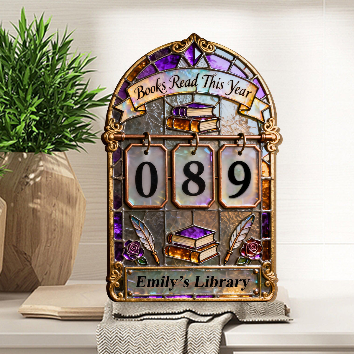 Book Tracker - Personalized Book Interchangeable Plaque