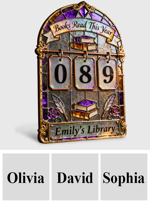 Book Tracker - Personalized Book Interchangeable Plaque