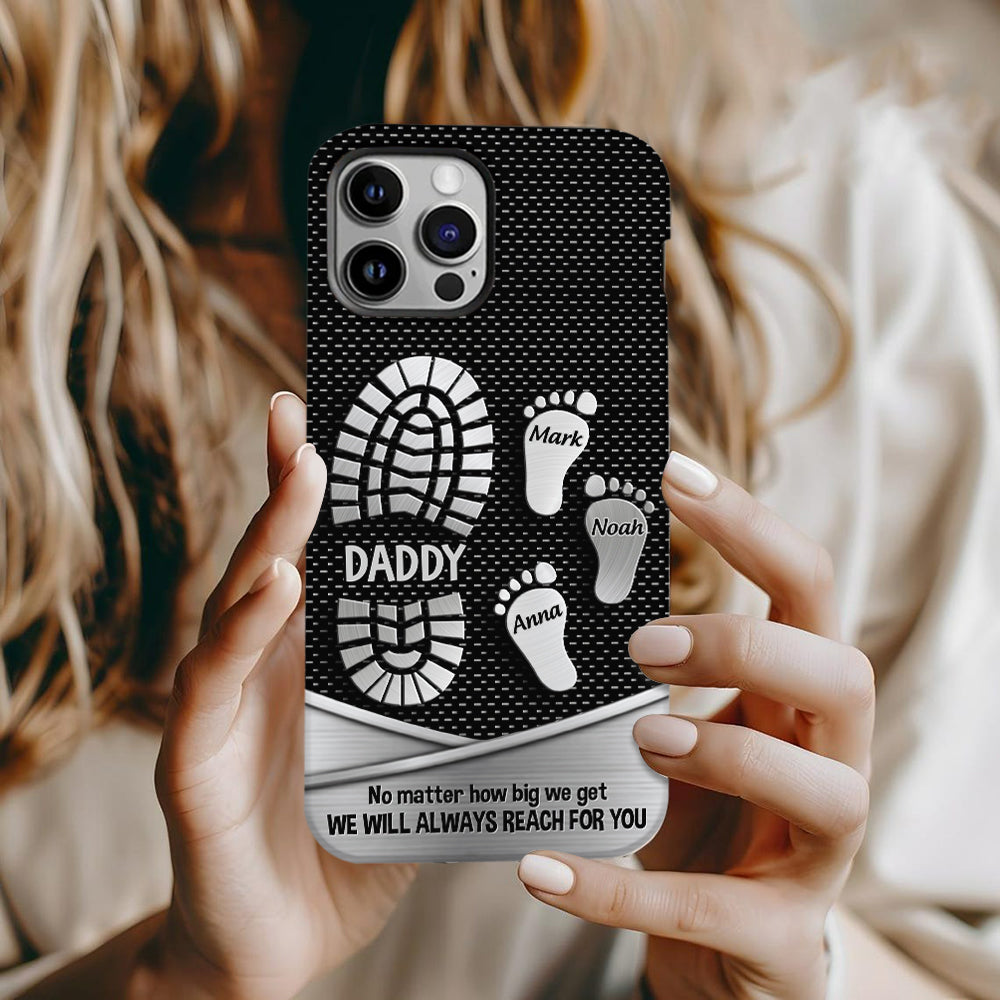 Your Footsteps Led Our Way - Personalized Father Full Print Phone Case