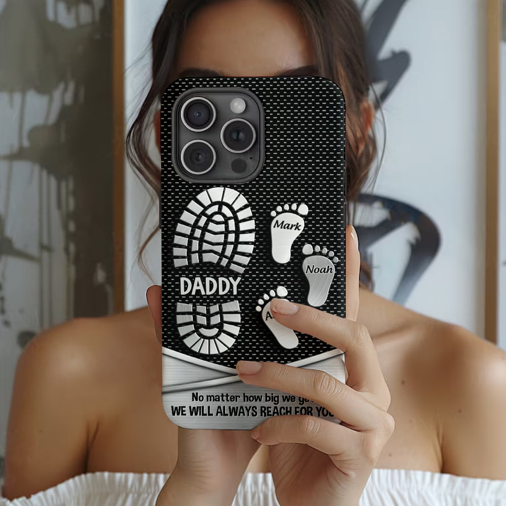 Your Footsteps Led Our Way - Personalized Father Full Print Phone Case