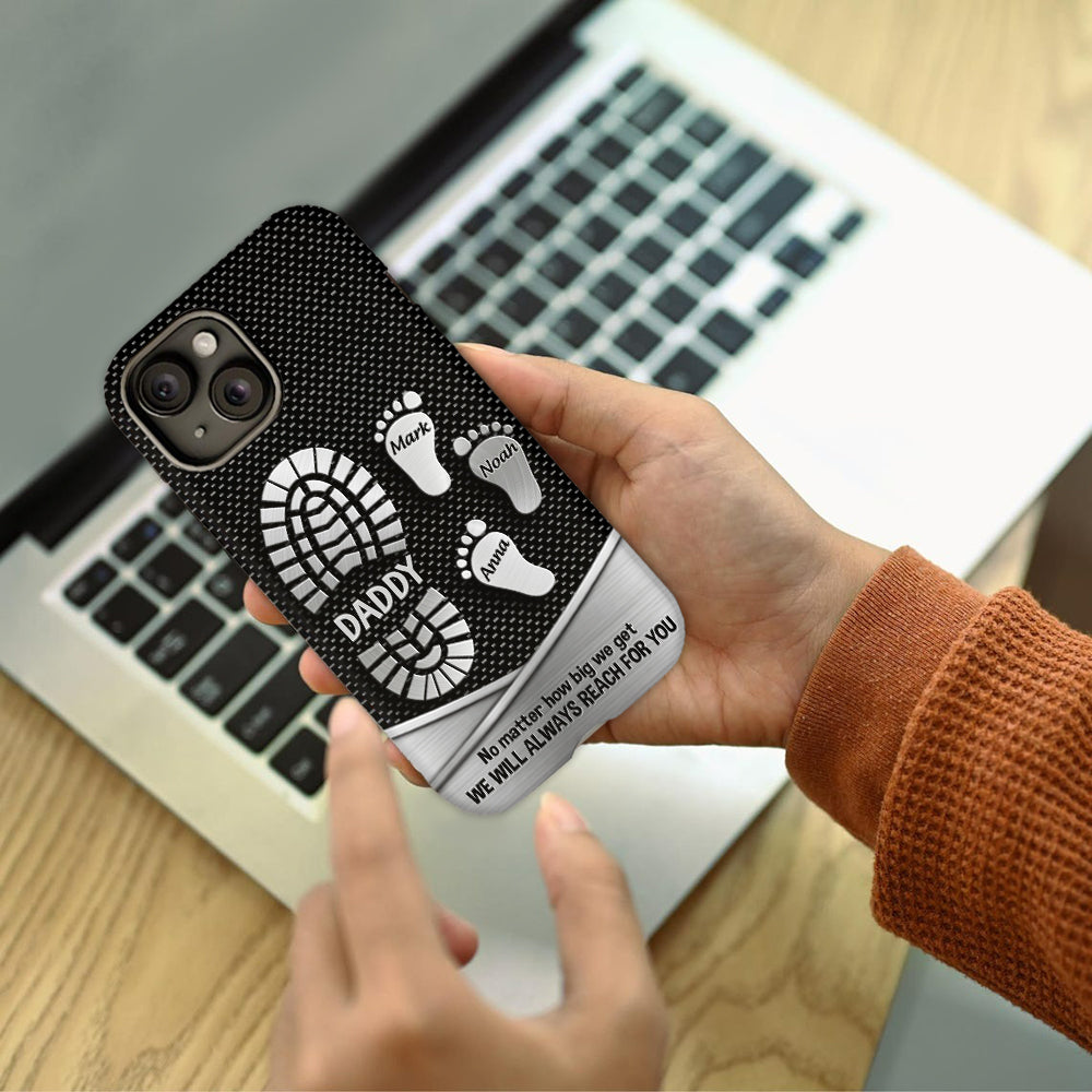 Your Footsteps Led Our Way - Personalized Father Full Print Phone Case