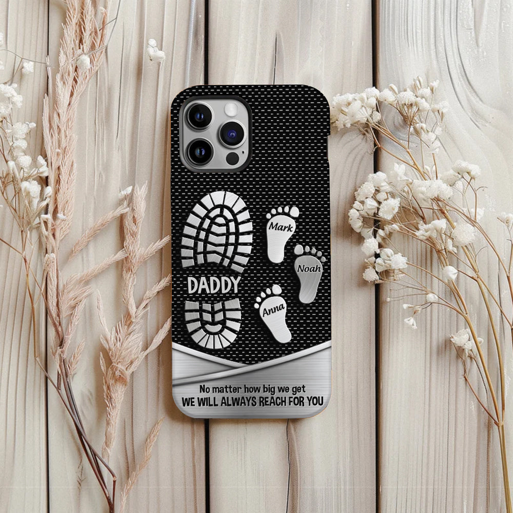 Your Footsteps Led Our Way - Personalized Father Full Print Phone Case