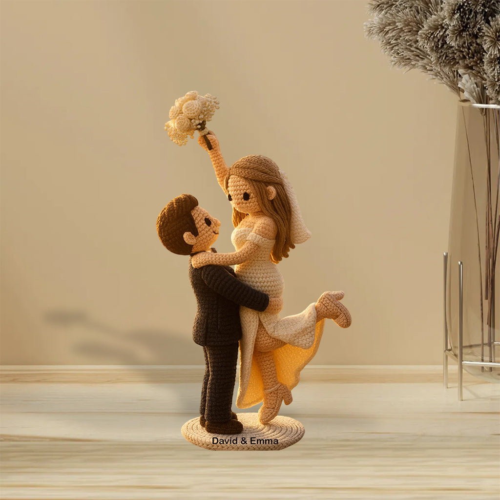 I'm Yours No Returns Or Refunds - Personalized Couple Custom Shaped Acrylic Plaque