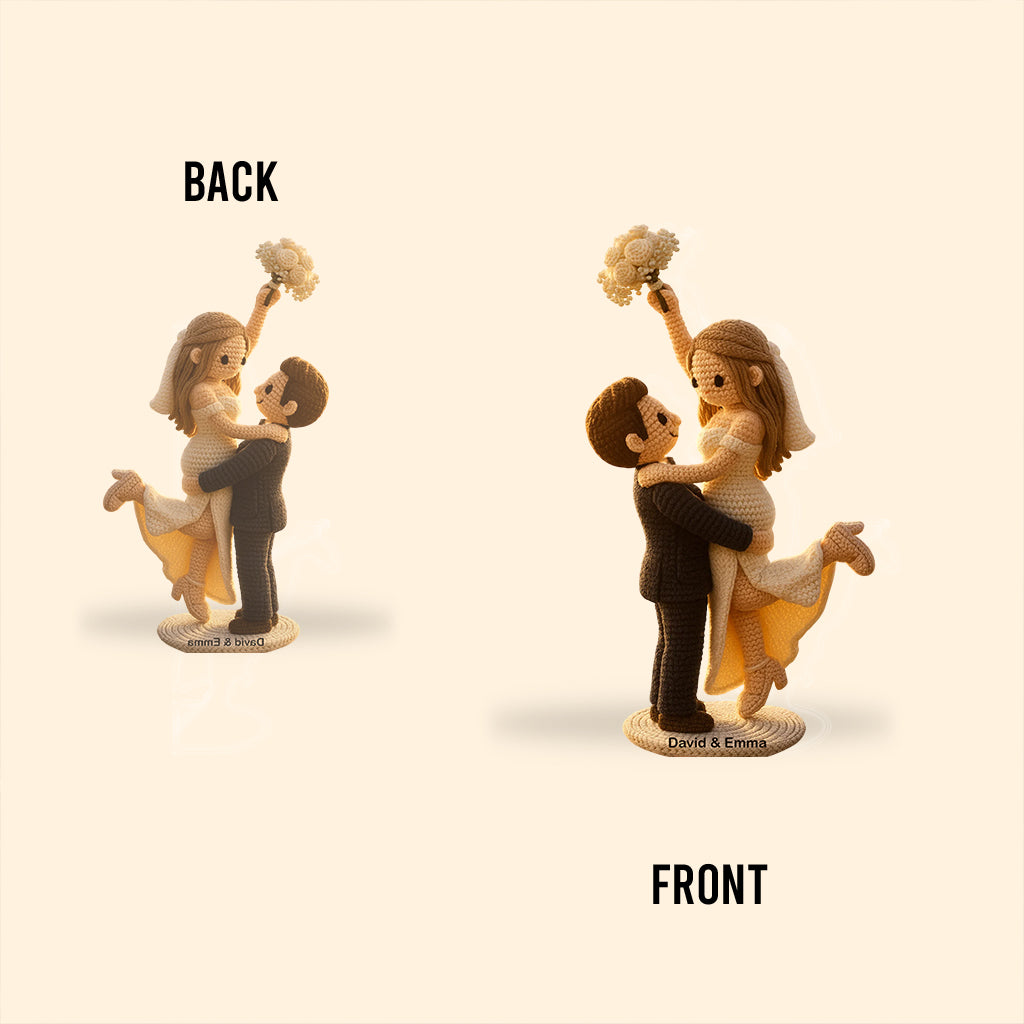 I'm Yours No Returns Or Refunds - Personalized Couple Custom Shaped Acrylic Plaque