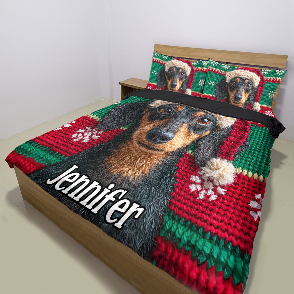 Christmas Season - Personalized Dog Bedding Set