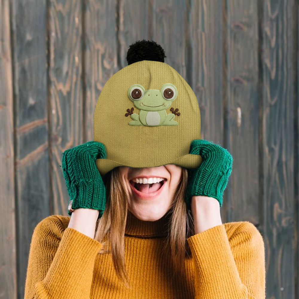 Love Frogs - Personalized Frog Beanie Hat