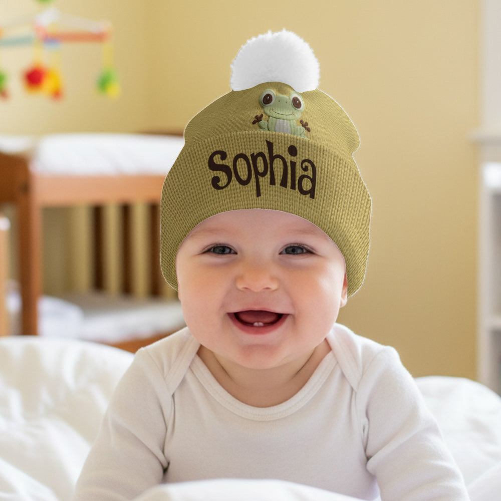 Love Frogs - Personalized Frog Beanie Hat