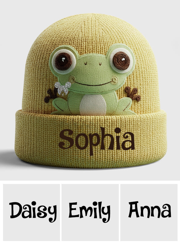 Love Frogs - Personalized Frog Beanie Hat