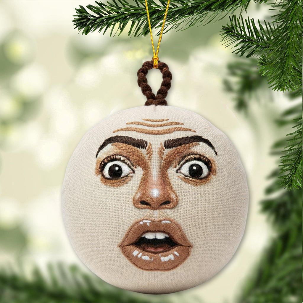 Whimsical Face - Personalized Ornament