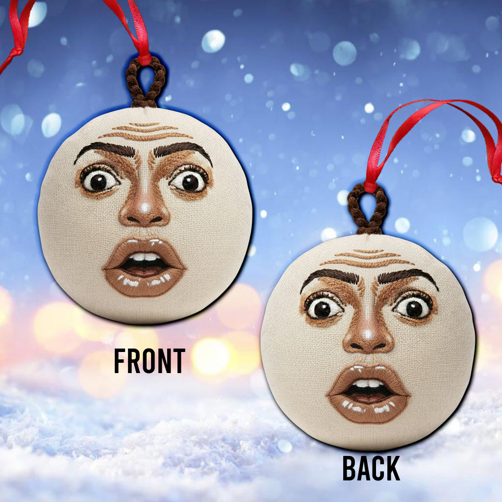 Whimsical Face - Personalized Ornament