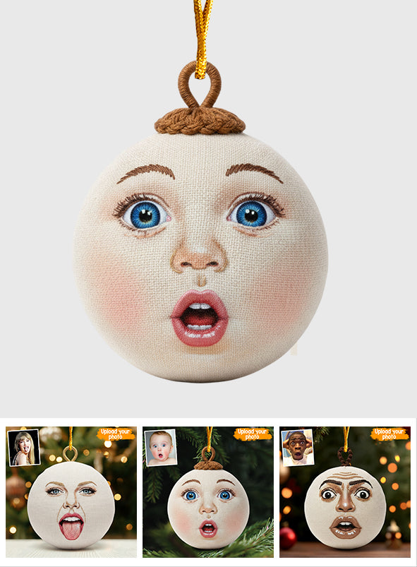 Whimsical Face - Personalized Ornament