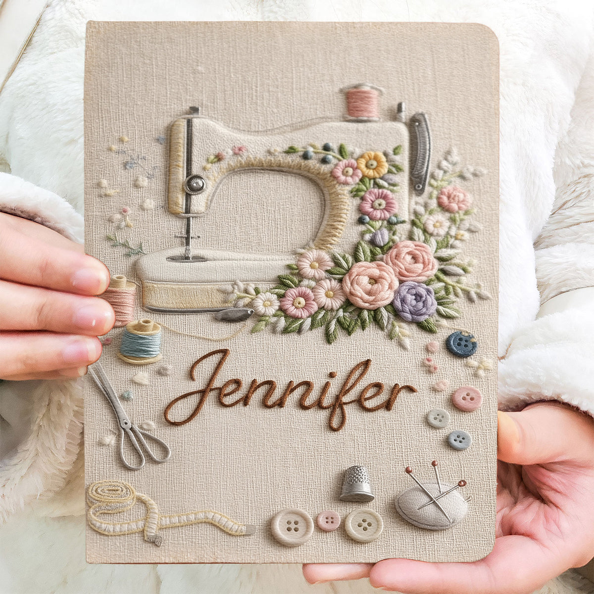 Love Sewing - Personalized Sewing Leather Journal