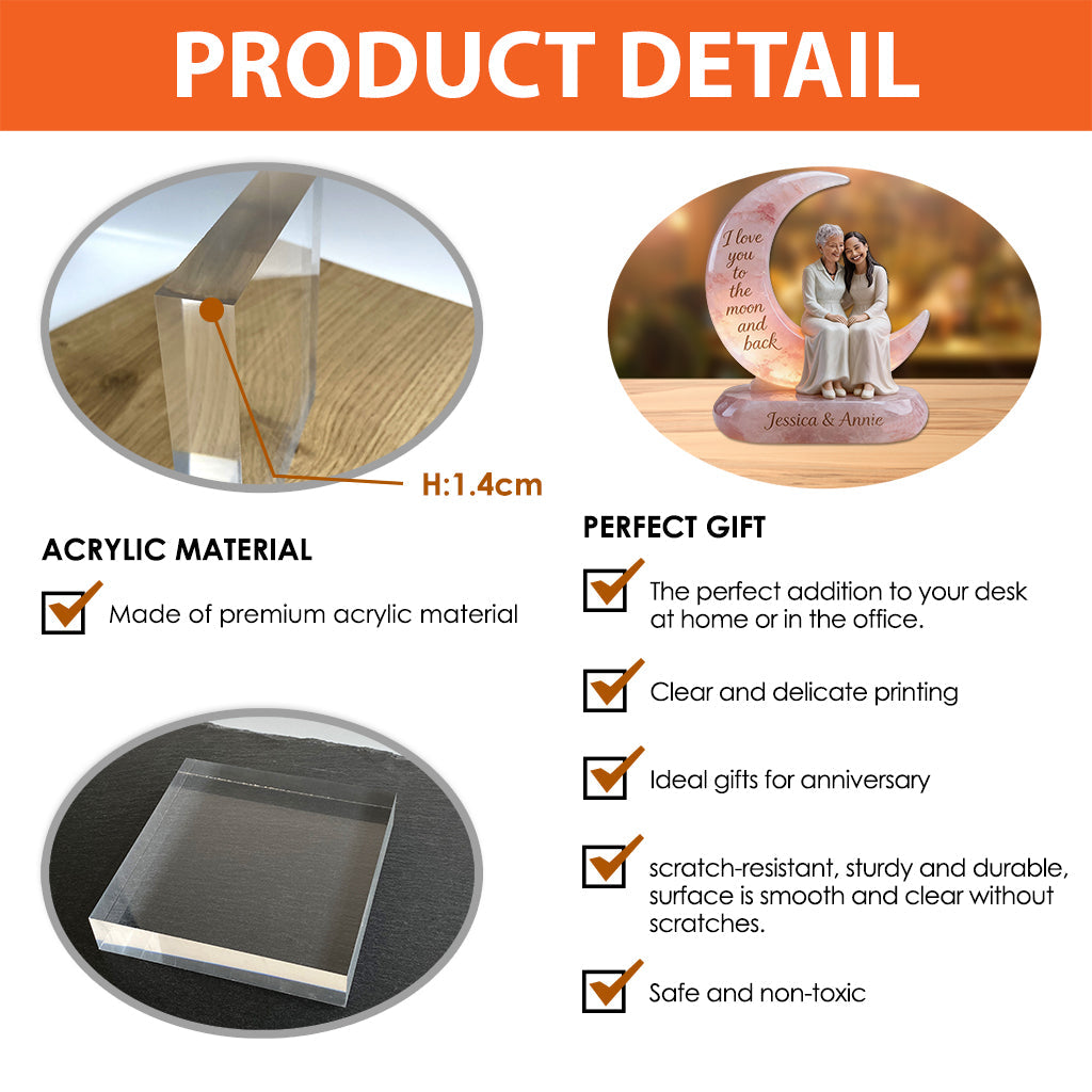 Custom From Any Photo - Personalized Mother Custom Shaped Acrylic Plaque