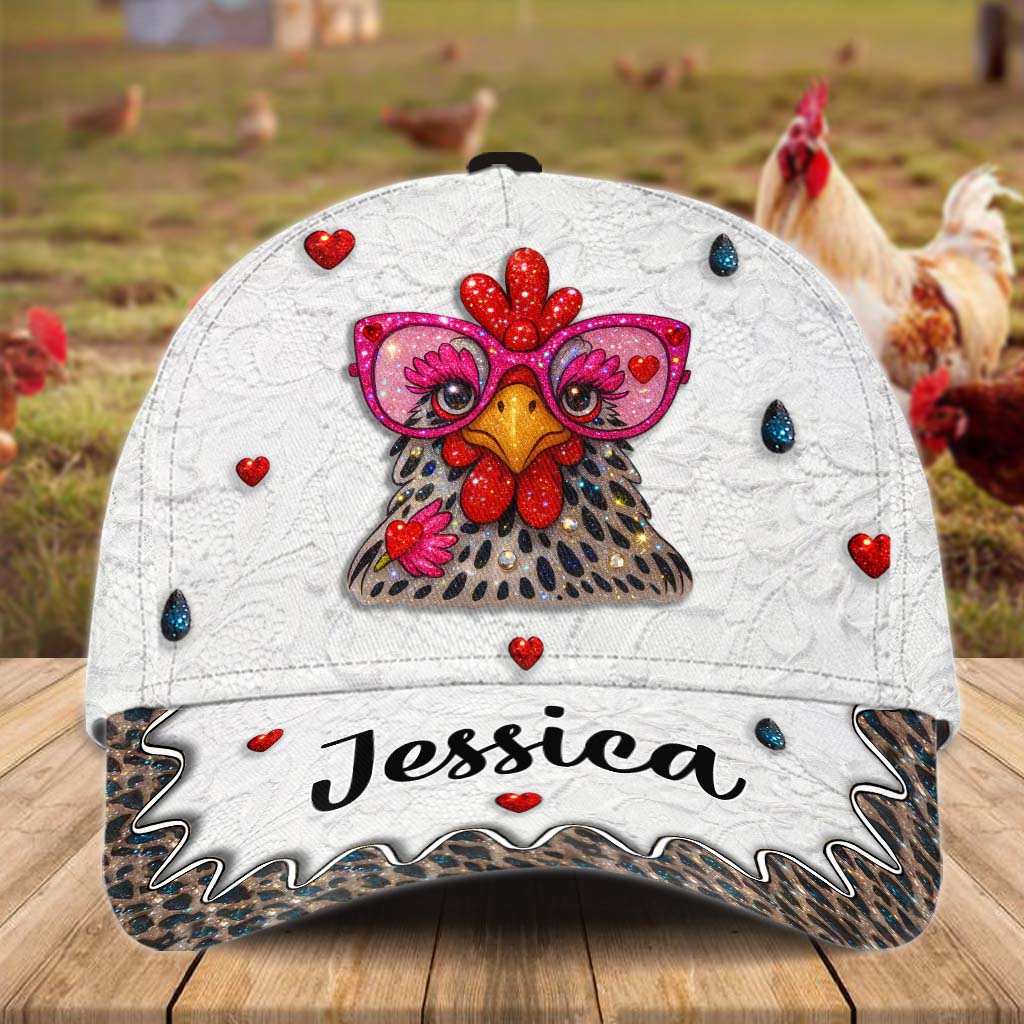 Crazy Chicken Lady - Personalized Chicken Classic Cap