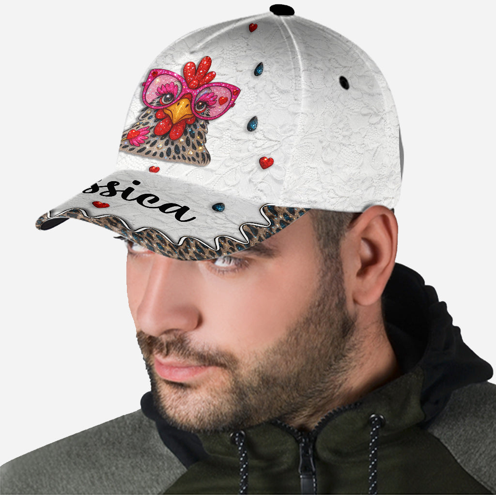 Crazy Chicken Lady - Personalized Chicken Classic Cap