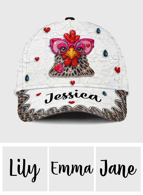 Crazy Chicken Lady - Personalized Chicken Classic Cap