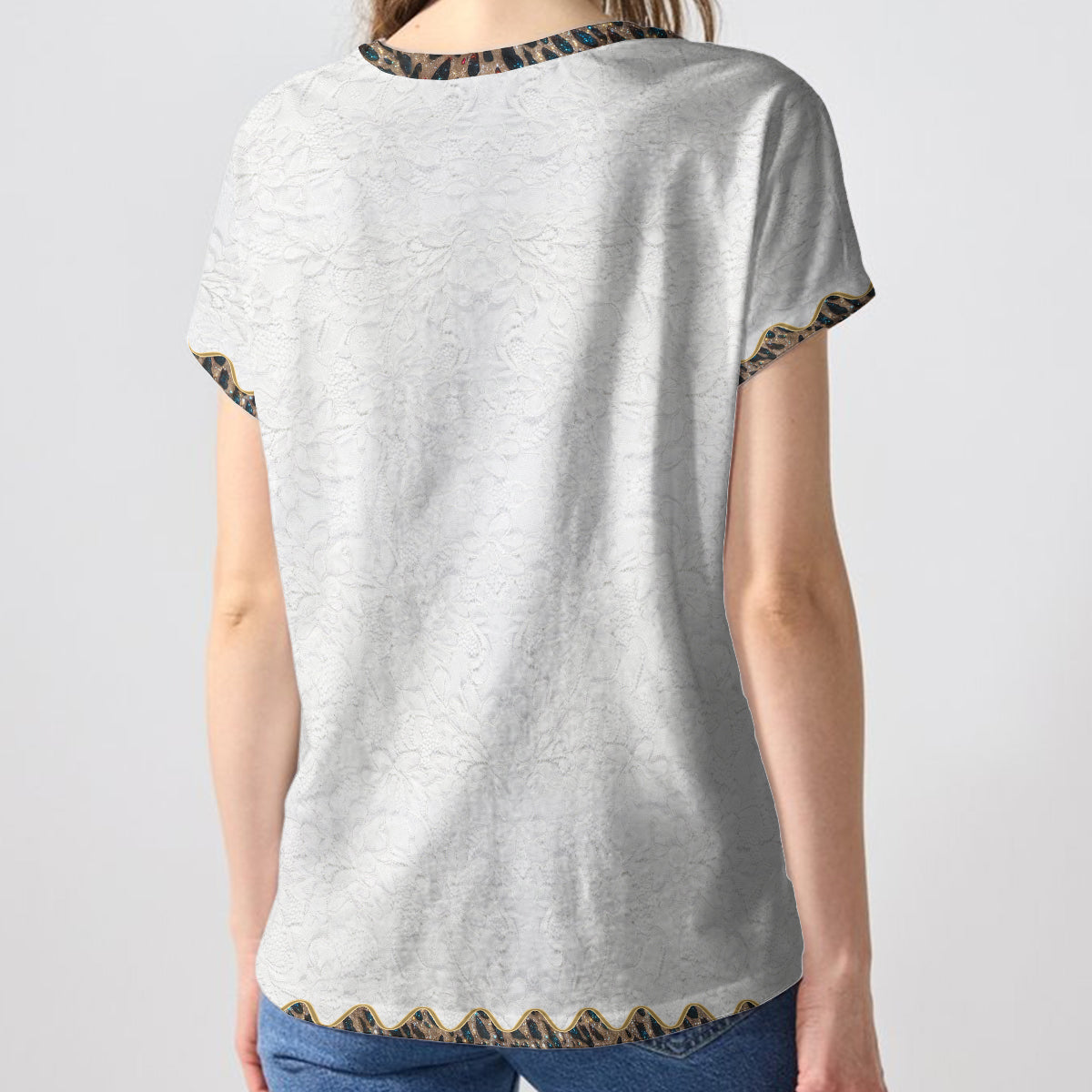 Crazy Chicken Lady - Personalized Chicken Fully Printed V-Neck T-Shirt