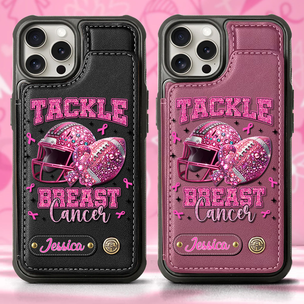 Pink Out - Personalized Football Wallet Phone Case