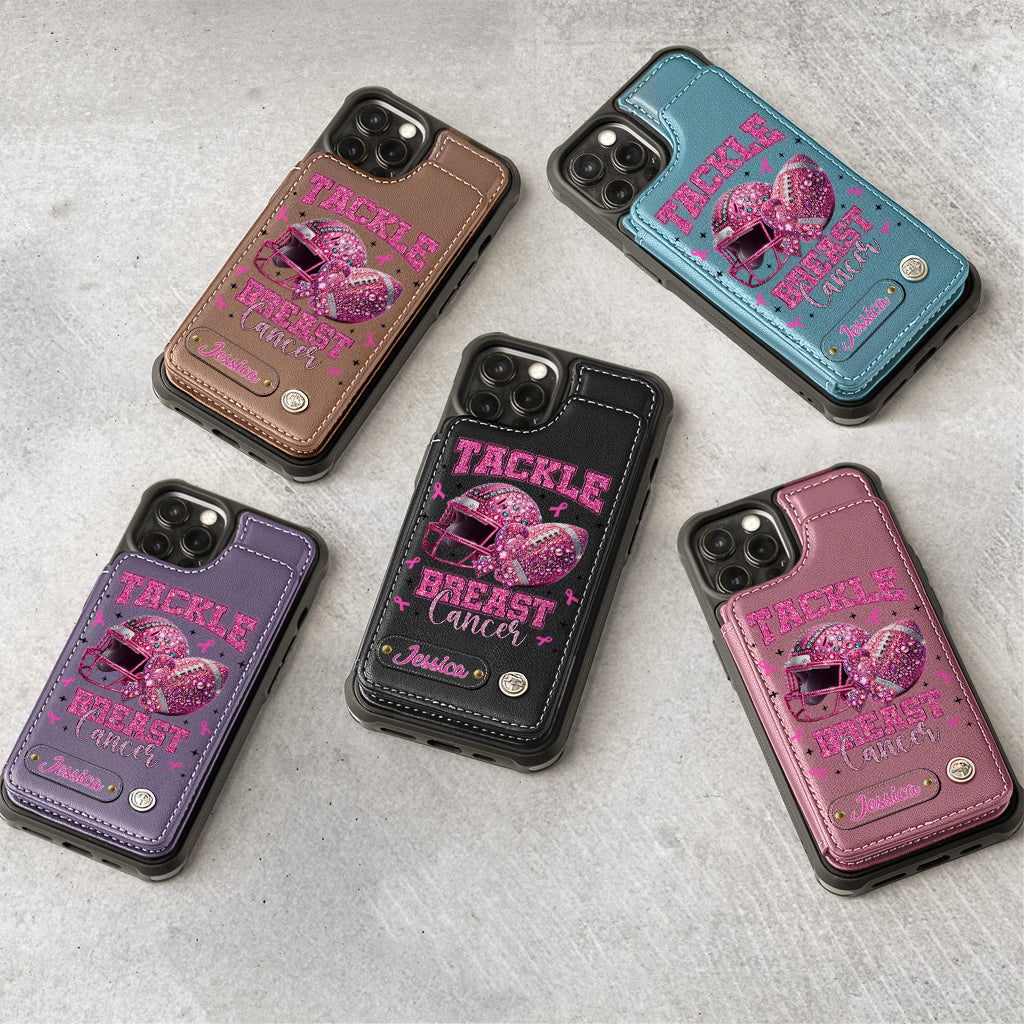 Pink Out - Personalized Football Wallet Phone Case