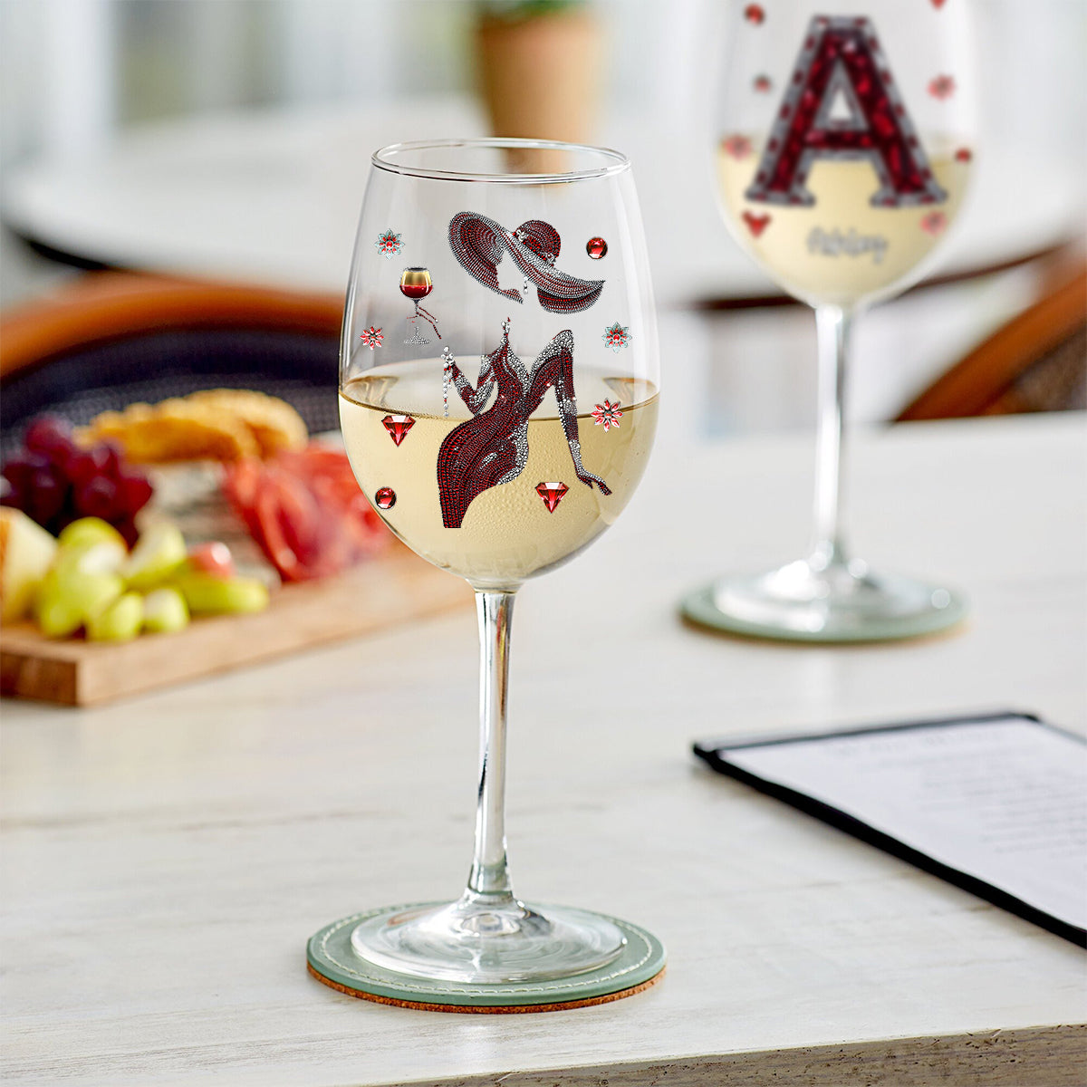 Love Wine - Personalized Wine Wine Glass With Long Stem