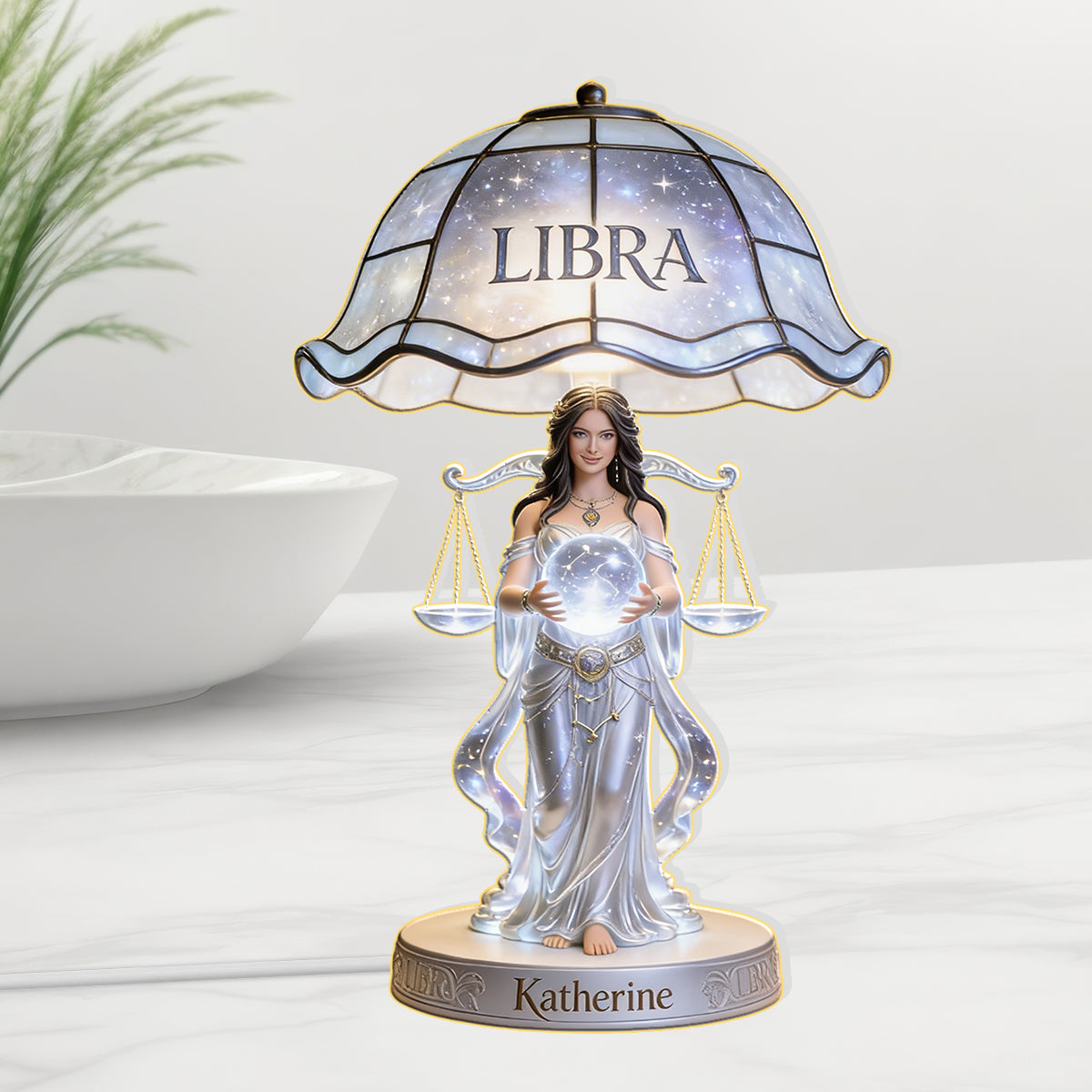 Custom Any Photo Zodiac Style - Personalized Self Love Acrylic LED Night Light
