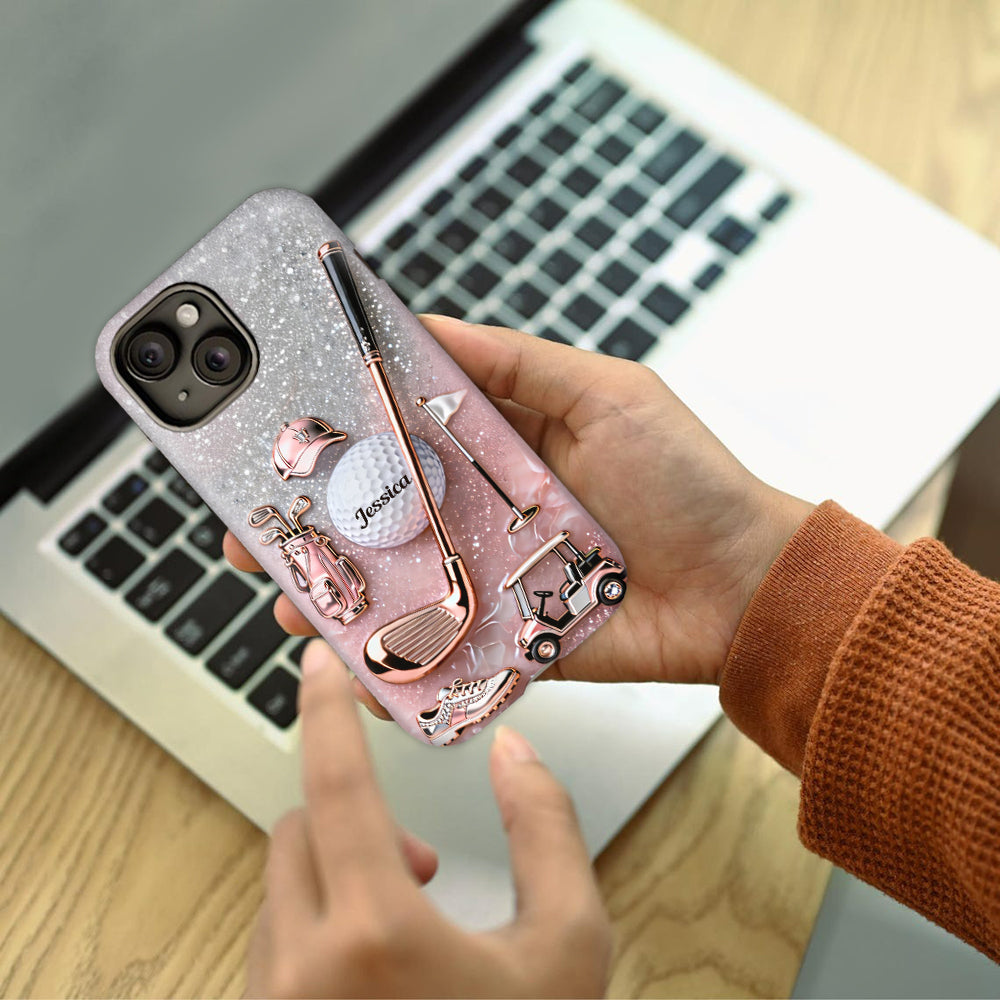 Love Golf - Personalized Golf Full Print Phone Case