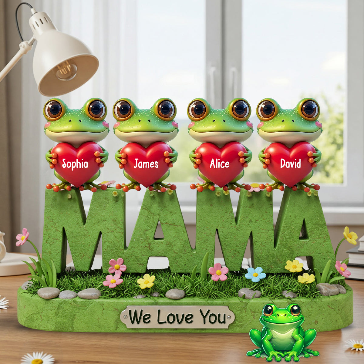 Mama We Love You - Personalized Mother Custom Shaped Acrylic Plaque