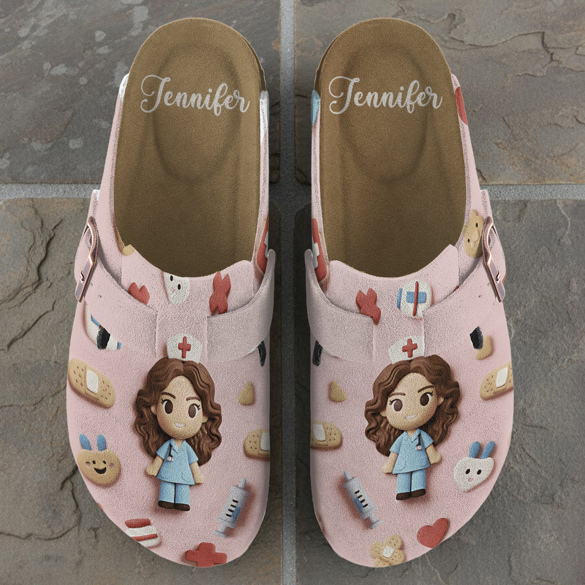 Proud To Be A Nurse - Personalized Nurse Clogs With Arch Support