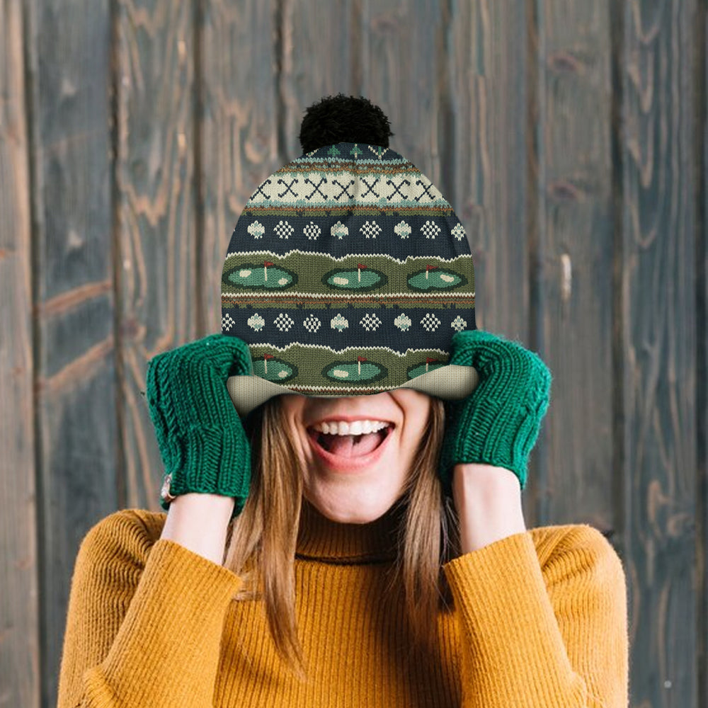 Golf Winter - Personalized Golf Beanie Hat