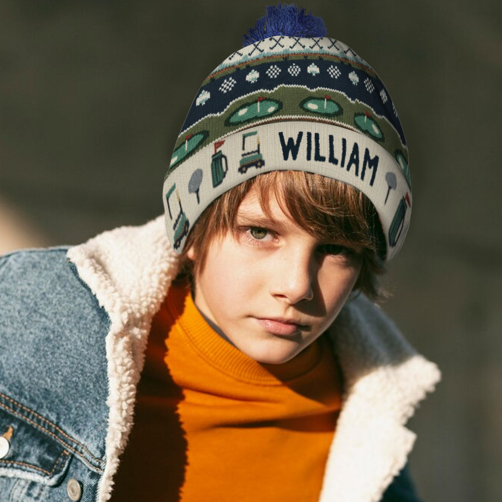 Golf Winter - Personalized Golf Beanie Hat