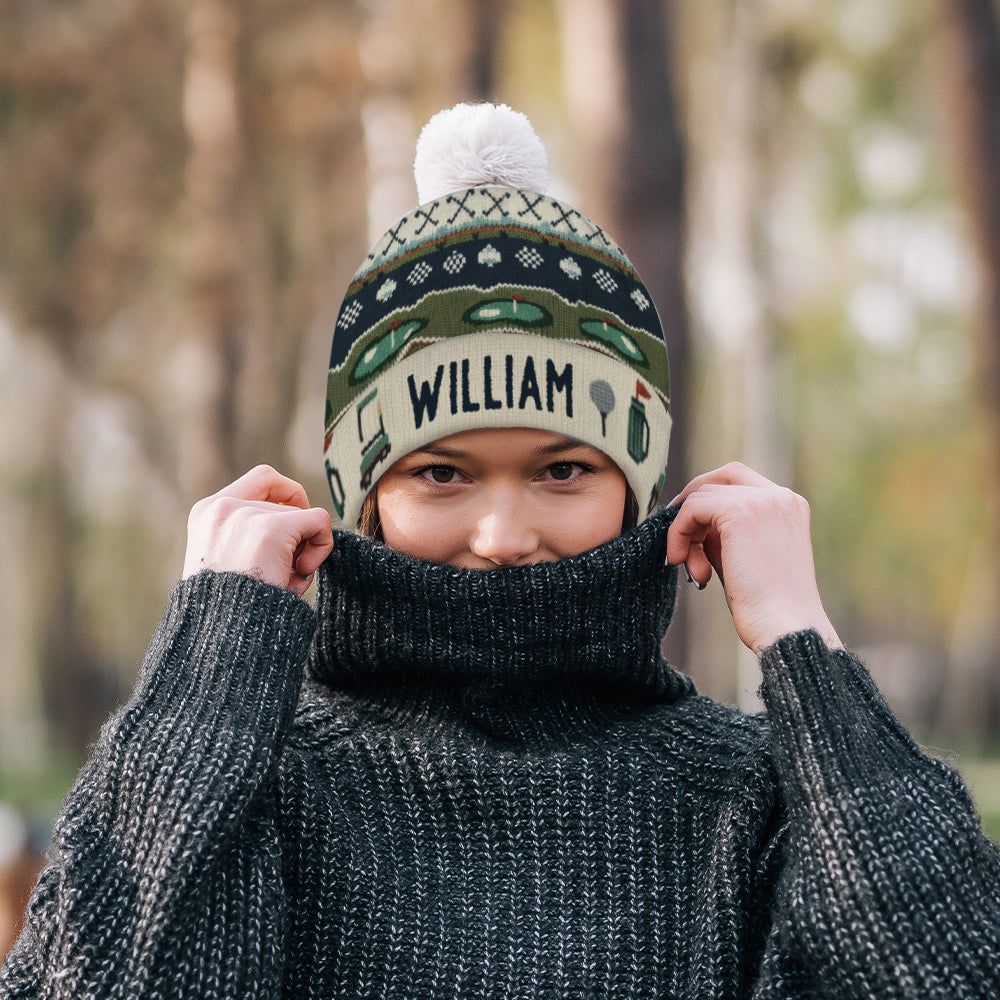 Golf Winter - Personalized Golf Beanie Hat