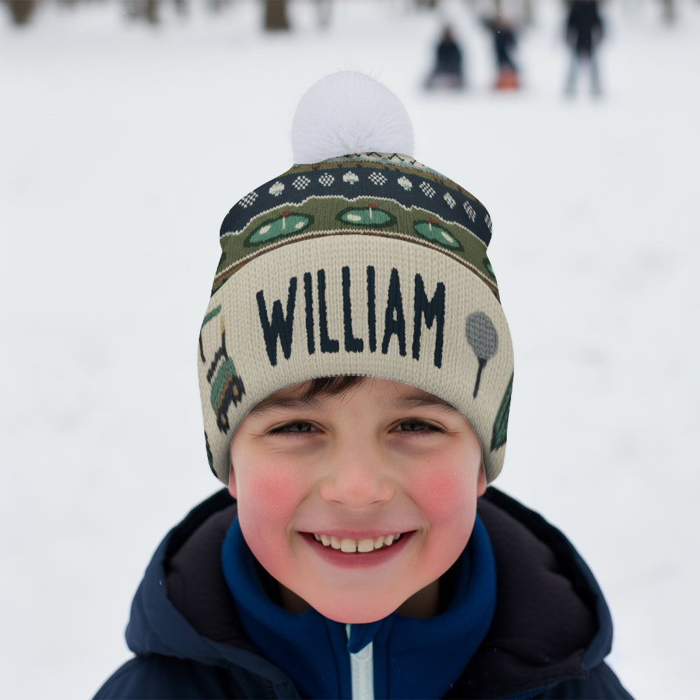 Golf Winter - Personalized Golf Beanie Hat