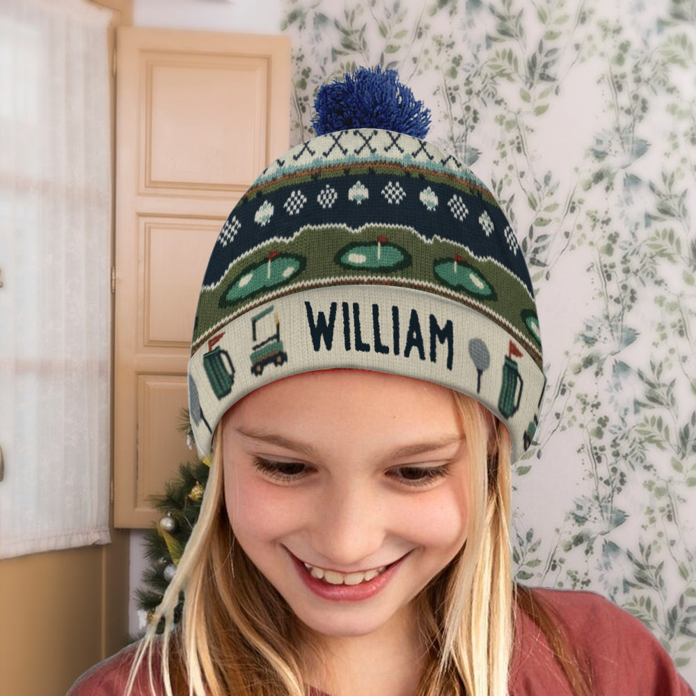 Golf Winter - Personalized Golf Beanie Hat